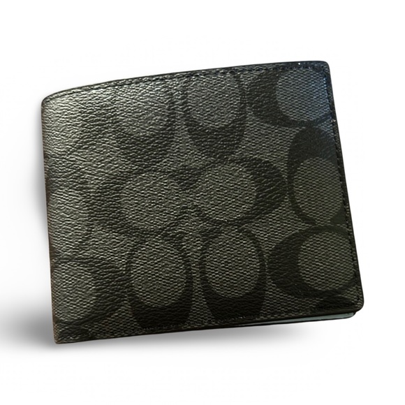 NWOT Coach Slim Billfold Wallet In Signature Canvas - Picture 6 of 6